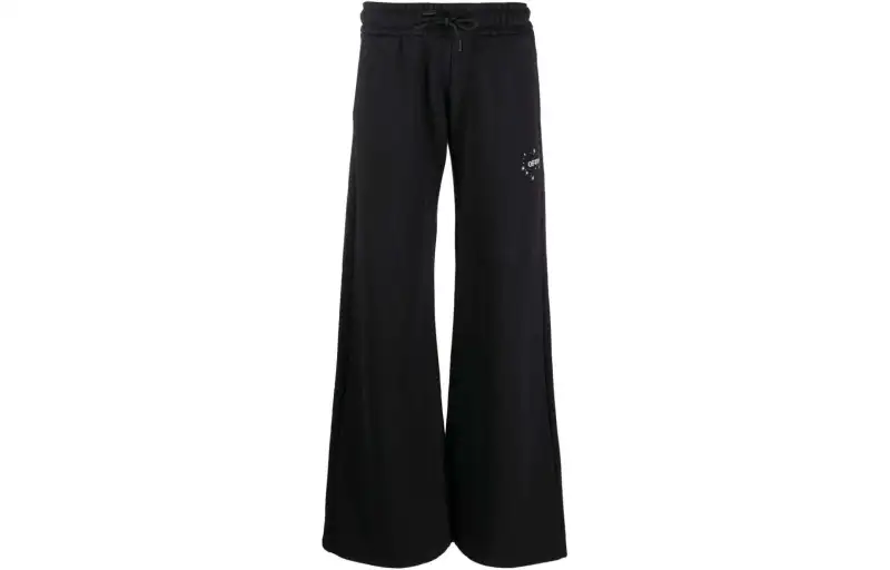 OFF WHITE Logo print Cotton Track Pants