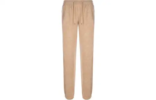 Loro Piana Knitted Sweatpants Women's Khaki Moderate