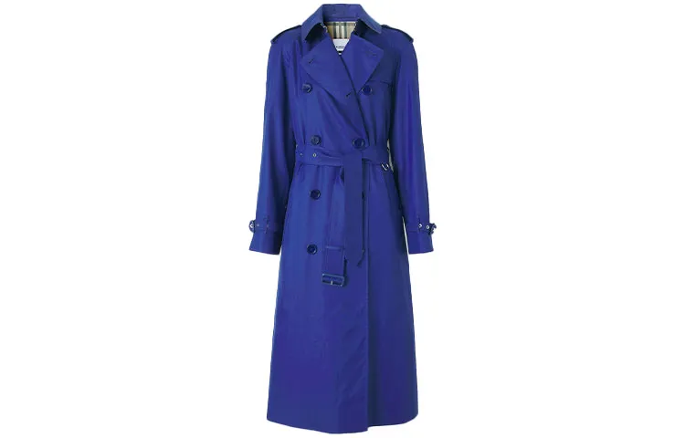 Burberry Trench Coat Women's Blue