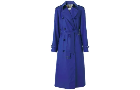 Burberry Trench Coat Women's Blue