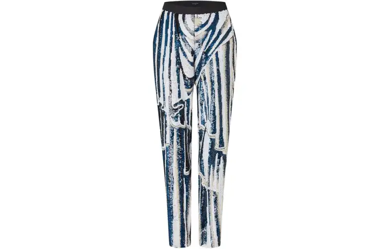 LOUIS VUITTON Animal Sequin Pants