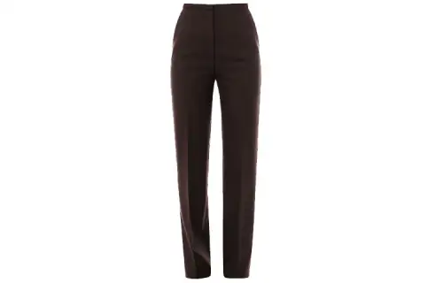 PRADA Casual Pants Women's Brown Moderate Straight Fit Pants