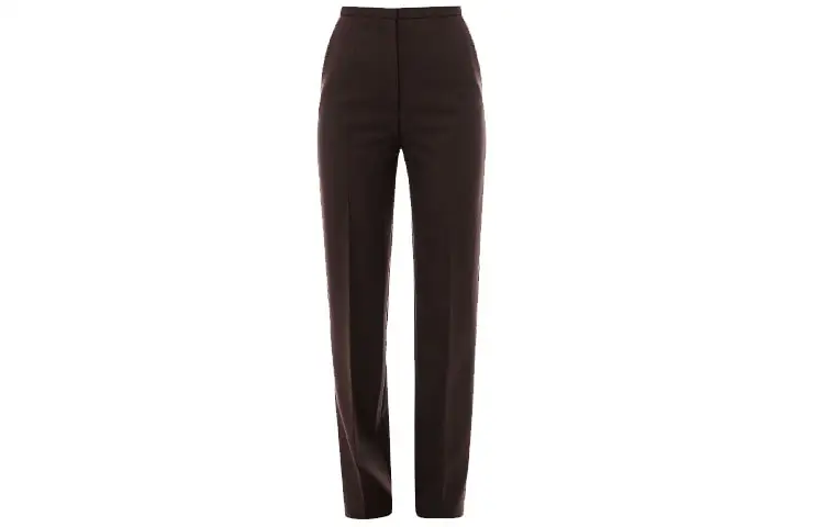 PRADA Casual Pants Women's Brown Moderate Straight Fit Pants