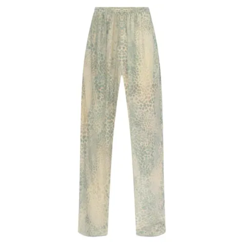 Balenciaga Casual Pants, Loose Fit Women's Yellow
