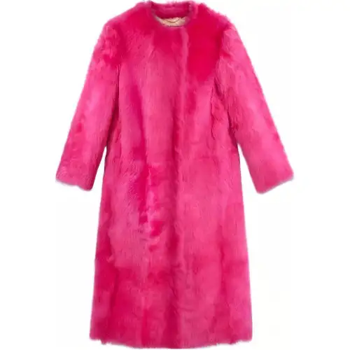 GUCCI FW23 Velvet feel Coat Women's Peach Pink