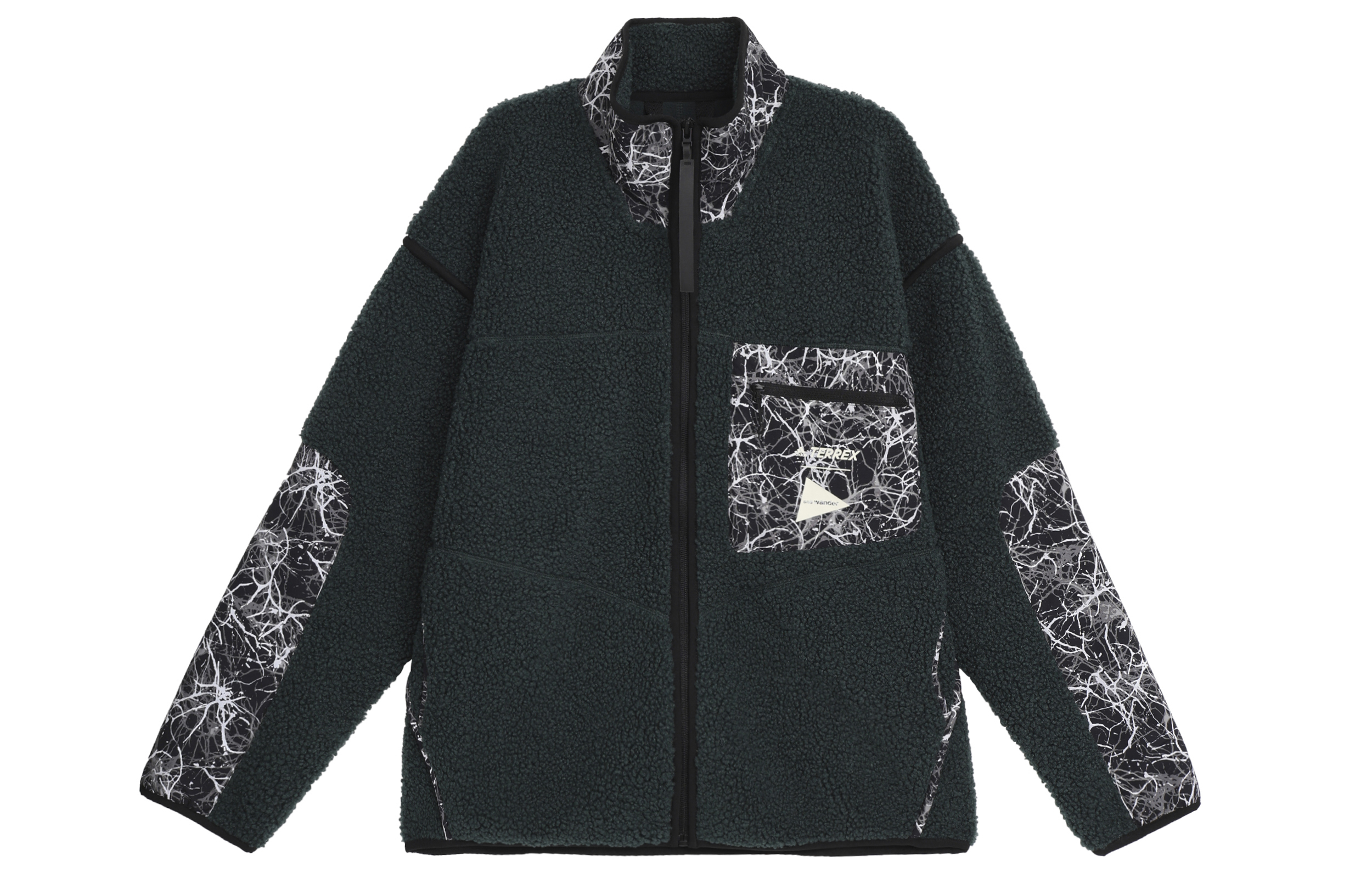 Adidas X And Wander Velvet Jackets Women's Green Stand Collar Moderate