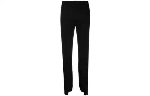 Vetements Knitted Sweatpants Women's Black Moderate Slim Fit Pants