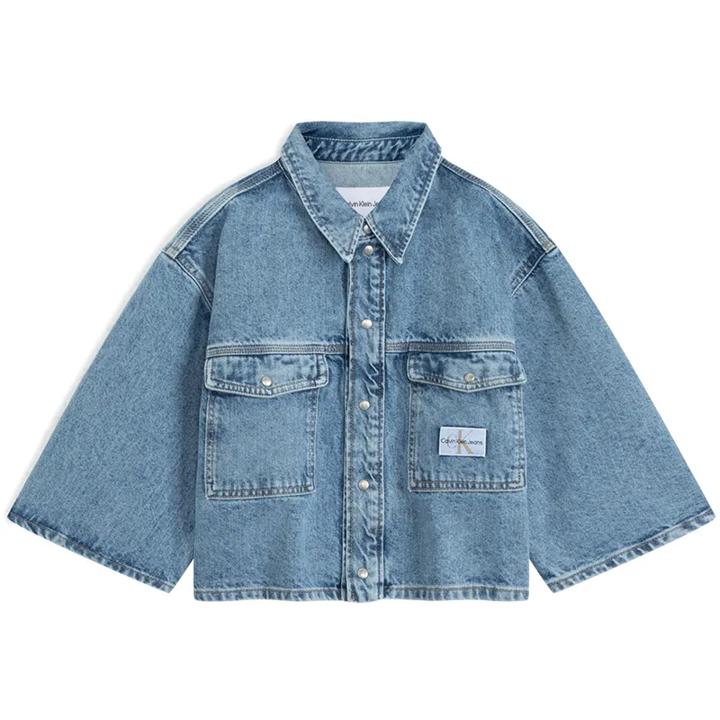 CALVIN KLEIN Denim Jacket Women's Denim Blue