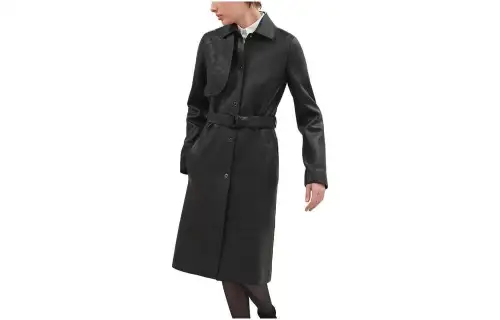 HERMES SS23 Trench Coat Women's Black