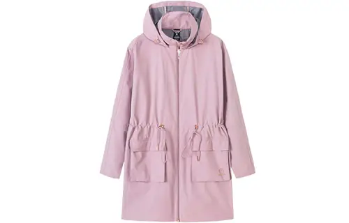 ANTA Variety Training Collection Trench Coats Women's Taro Purple Hooded Moderate