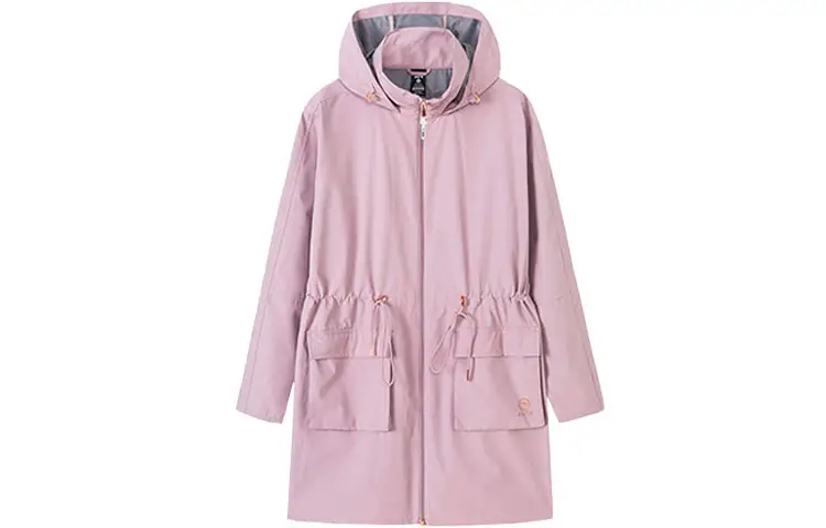 ANTA Variety Training Collection Trench Coats Women's Taro Purple Hooded Moderate
