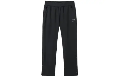 Anta Straight Fit Pants Moderate Casual Pants Women's Basic Black