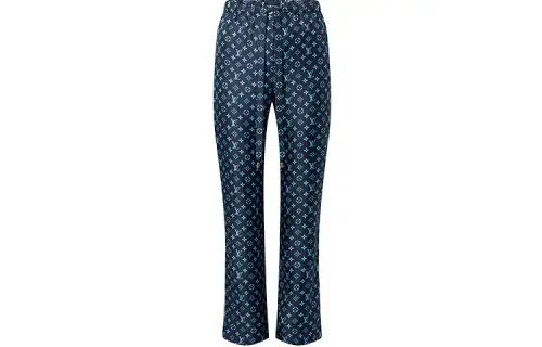 LOUIS VUITTON Casual Pants Women's Blue