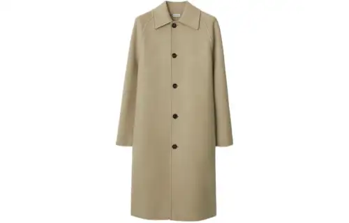 Burberry Car Wool Midi Coat