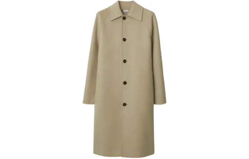 Burberry Car Wool Midi Coat