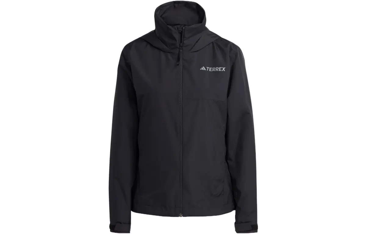Adidas Waterproof And Windproof To Keep Warm Windbreaker Jacket Women's Black