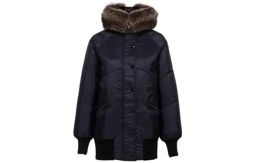 MIU MIU Parka Coat Women's Dark Blue