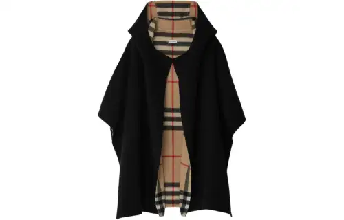Burberry Cloaks Women's Black Moderate