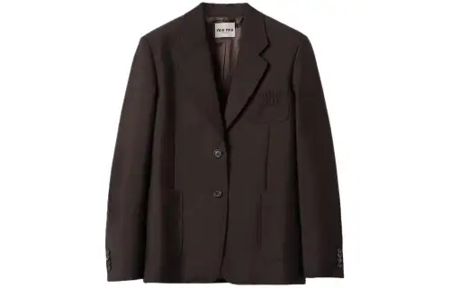 MIU MIU Business Suit Coat Unisex Ebony
