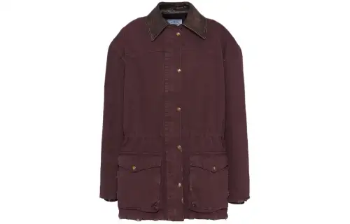 Prada single-breasted canvas jacket