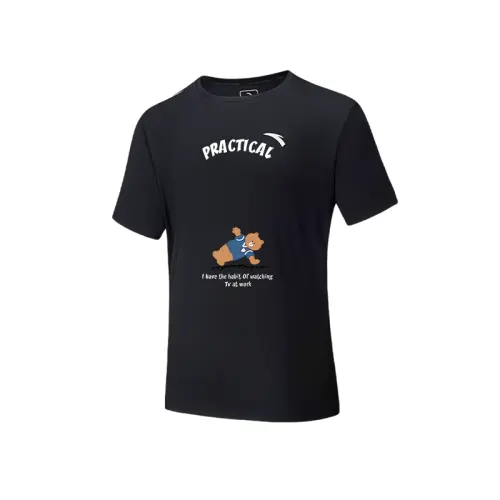 Anta Variety Training Collection T Shirt Unisex Basic Black