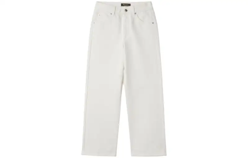 Loro Piana Neo Lan Trousers Casual Pants Women's White