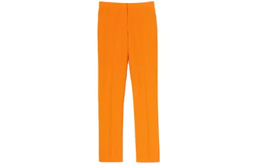 Burberry Casual Pants Women's Orange Moderate Straight Fit Pants