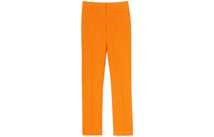 Burberry Casual Pants Women's Orange Moderate Straight Fit Pants