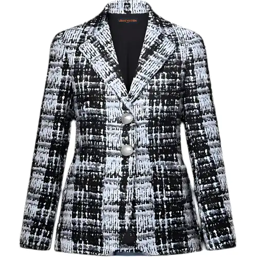 LOUIS VUITTON Graphic Tweed Blazer