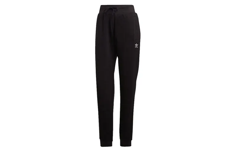 Adidas Originals Casual Pants Women's Black Moderate Straight Fit Pants