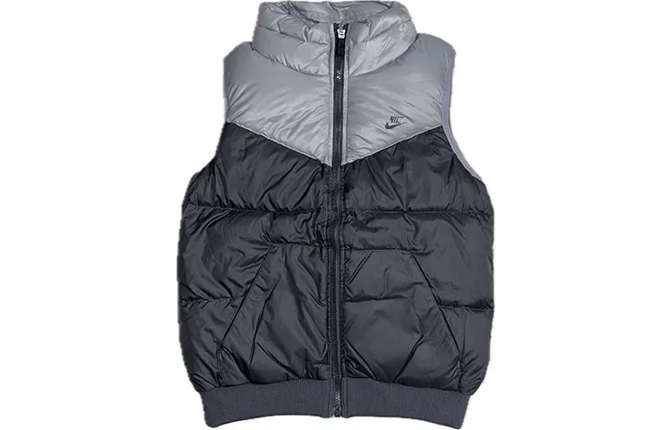 Nike Down Vests Women's Black Stand Collar Moderate Other