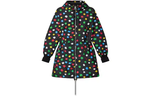 LOUIS VUITTON X Yayoi Kusama Painted Dots Long Parka Black