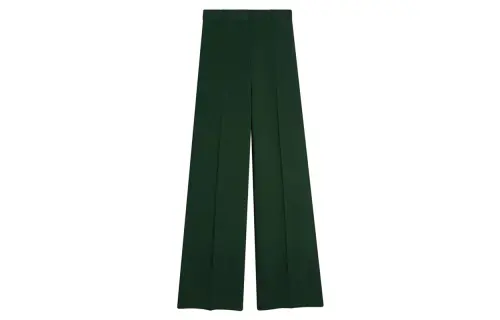 Burberry Casual Pants Women's Green Moderate Straight Fit Pants