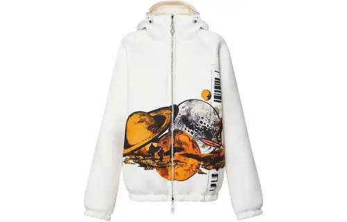 Lv Cosmic Surfer Print Parka