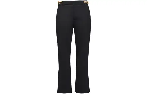 PRADA Casual Pants Women's Black Moderate Straight Fit Pants