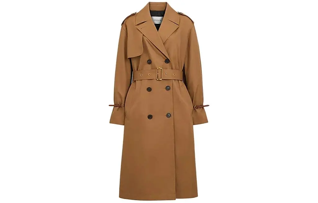 COACH SS24 Trench Coat Women's Dark Khaki