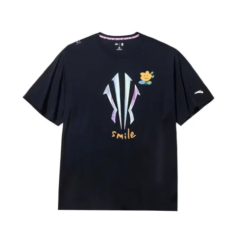 Anta Basketball Collection T Shirt Unisex Basic Black