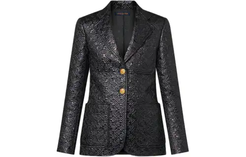 LOUIS VUITTON Lurex Monogram Preppy Blazer