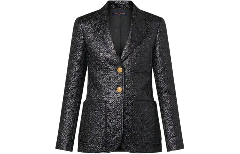 LOUIS VUITTON Lurex Monogram Preppy Blazer