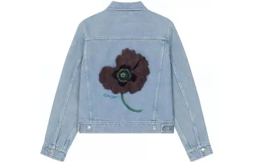 【Previous Season】poppy print denim jacket