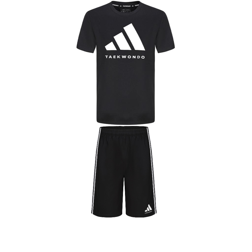 Adidas Taekwondo Casual Sportswear Men’s Set Black