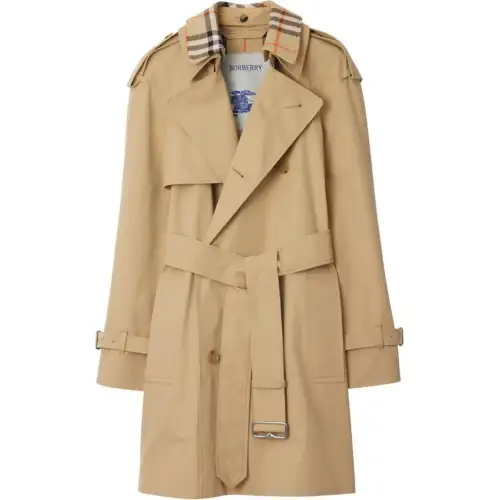 Burberry Vintage Check cotton trench coat