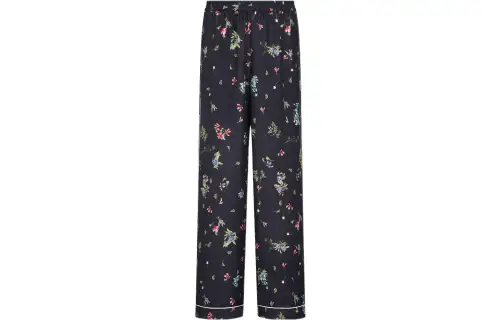 DIOR Quarterly New Products Casual Pants Women's Black Moderate Straight Fit Pants