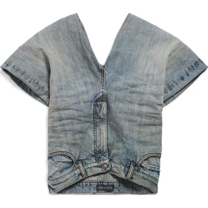 Balenciaga Denim Pants Top