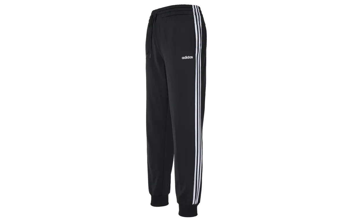 Adidas Slim Fit Tapered Fleece Lined Knitted Sweatpants Women's Black