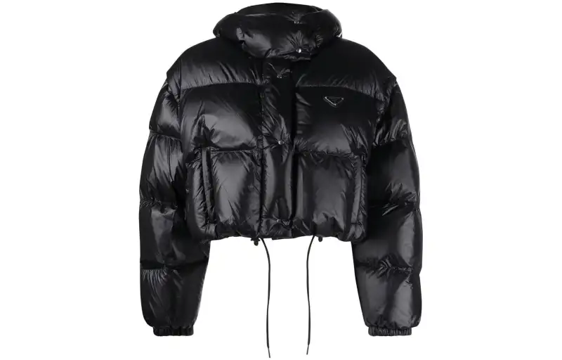 PRADA Re Nylon SS22 Cropped Coat Women's