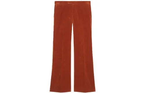 GUCCI Casual Pants Women's Red Moderate Flared Pants