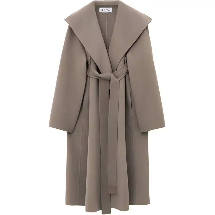 LOEWE Belted Coat Af 'Taupe/Melange'