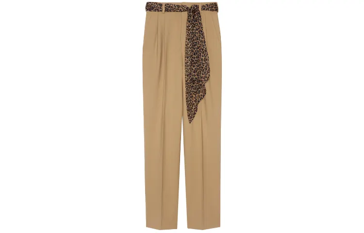 SAINT LAURENT Belted Pleated Pants