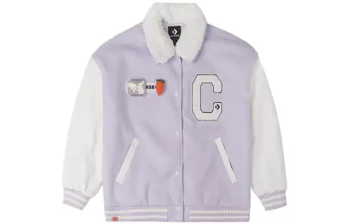 Converse CNY Parka Coats Women's Violet Lapel Thickened